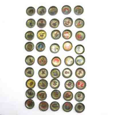 1982 FIFA World Cup 45-Coca-Cola Bottle Crown Caps Complete Collection MARADONA
