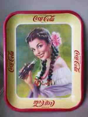 Vintage Tin tray Coca Cola soft drink Mexico!!
