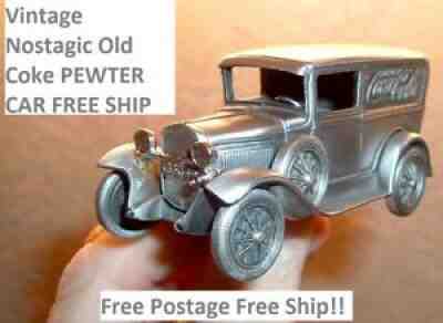 Vintage Coca Cola Soda Pop Nostalgic PEWTER Vintage Toy 1930 Ford Model A