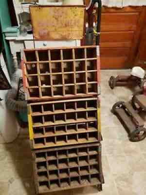 VINTAGE COCA COLA (PLACE EMPTIES HERE, THANK YOU) METAL DISPLAY STAND/RACK