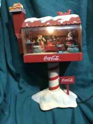 Coca Cola El Buzon De Los Deseos Mail Box Music Box Christmas Santa Rare