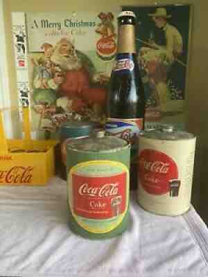 Vintage Coca Cola Syrup Cone Top Can Paper Label Sign