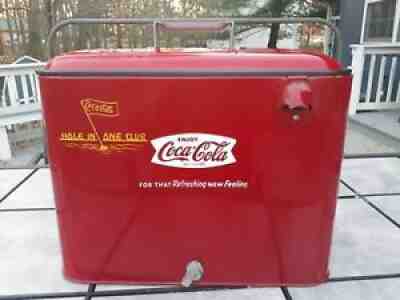 Super Rare Fishtail Hole In One Club Coca Cooler Possibly Nos