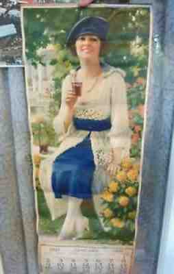 Antique Original Coca Cola 1921 Calendar Full Pad all Months