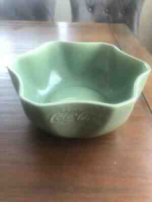 1930S COCA COLA DISPLAY GREEN VERNONWARE BOWL MINT COKE 12 ED PETRETTIS PAGE 396
