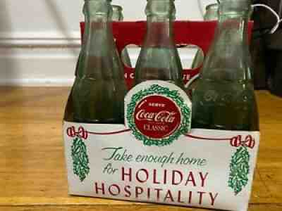 VINTAGE 6-pack CHRISTMAS COKE BOTTLE DECEMBER 25, 1923/Coca Cola