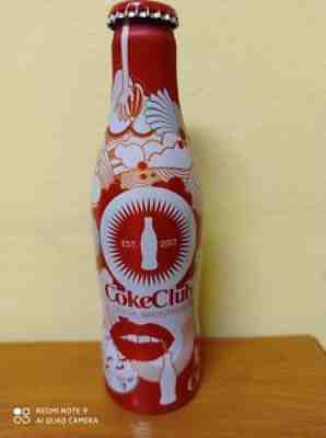 Rare Coca-Cola COKE CLUB 2007 HUNGARY Aluminium alu bottle -Collectors item