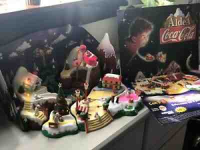 Aldea Coca-Cola Rare Mexican Christmas Village Set/ Aldea Villa NavideÃ±a