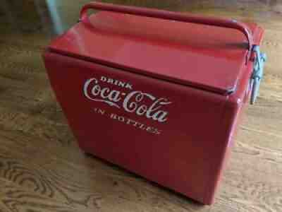 Cavalier Coca-Cola Carry-Cooler Sr. With Tray & Side Bottle Opener - Very Clean