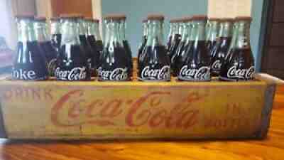 Coca-Cola Coke Bottles Unopened Set (24) 6.5OZ 1970's 1980's Rare Vintage
