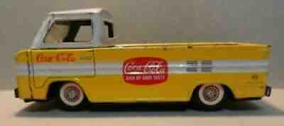 Coca-Cola 1960 Chevrolet Econoline delivery truck KTS Japan tin friction toy