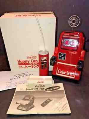 COCA-COLA HAPPY CAN-CAN ROBOT TOMY 1980S IN BOX COKE JAPAN YU-U-ZO CHATBOX