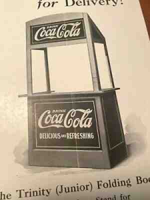 Coca Cola 1922 The Trinity Folding Booth Co. Brochure St. Louis, MO Very Rare!