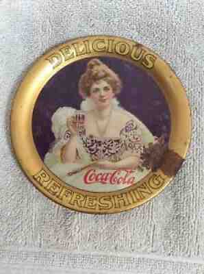 Vintage 1903 Original Coca-Cola Soda Tip Change Tray, Hilda Clark