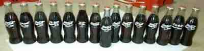 1990 Coca-Cola International Christmas Complete Set of 15 Bottles