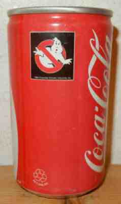 COCA COLA older GHOSTBUSTERS Can from SWEDEN (33cl)