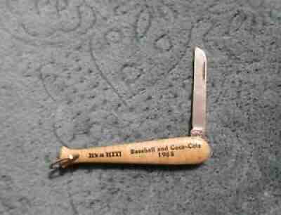 Vintage Coca-Cola "Bat" Knife - "It's a HIT! Baseball and Coca-Cola 1968"