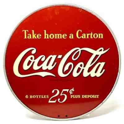1930s Coca Cola Display Rack Metal Sign