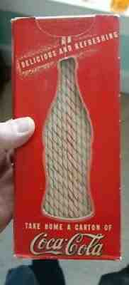 ORIGINAL 1950S COCA COLA UNUSED STRAW BOX NATIONAL SODA STRAW CO FREE SHIPPING