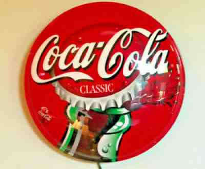 90's Coca Cola Classic 15" plastic/metal lighted sign