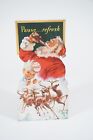 Vintage Rare 1949 Coca Cola Santa Litho Cut Out with Jack Frost, Pause...Refresh