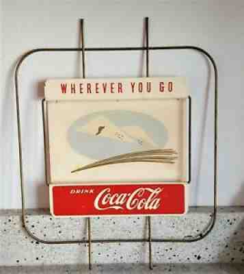 Coca-Cola 1 of 5 "Festoon" or Vignette Sign "Wherever You Go" - Missing Pinecone
