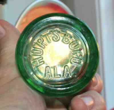 RARE COCA COLA DEC. 25, 1923 BOTTLE " HURTSBORO, ALA. " PORTER'S - " R + "