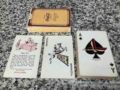 Rare Vintage 1930s Hund & Eger Coca Cola Pinochle Playing Cards TAN Deck & Box