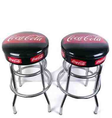 Vintage Coca Cola Bar Stools Swivels