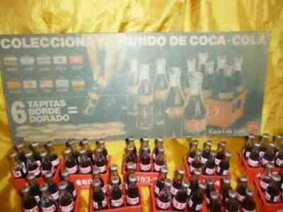 FULL COMPLETE VINTAGE COCA COLA COLLECTION 80's COKE BOTTLES MINIATURE