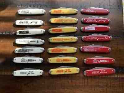 Vintage Coca Cola Pocket Knife Collection