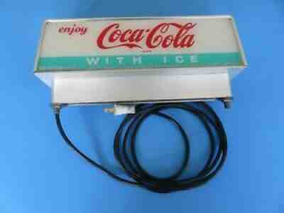 1950s Coca Cola Glacier Ice Machine Lighted Sign Rare Working