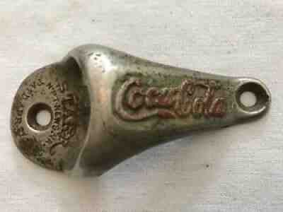 Coca Cola Vintage RARE Wall Mount Bottle Opener, Patd. 1925, Starr, Brown Mfg.