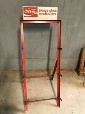 VINTAGE COCA COLA PLACE EMPTIES HERE BOTTLE RACK Display Only
