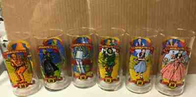 1989 WIZARD OF OZ COCA COLA 50TH ANNIVERSARY SET OF 6 GLASSES