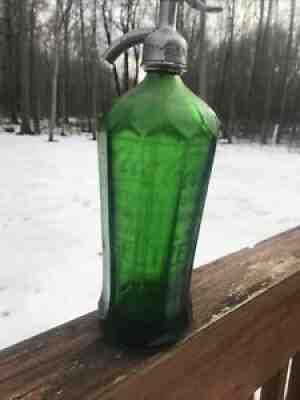 Coca Cola Seltzer Bottle Emerald Green Winona,Minn