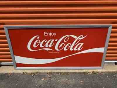 Tin Coca Cola Come Sign 1976 Huge 68x33