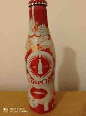 Rare Coca-Cola COKE CLUB 2007 HUNGARY Aluminium alu bottle -Collectors item