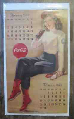 All Original complete 1949 Coca Cola Calendar Pinup Girls