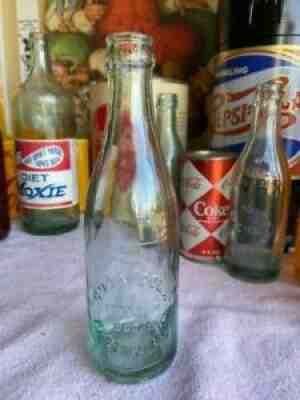 M51) 1900's Coca Cola Straight Sided Glass Bottle Phoenix AZ Bottling Works NICE