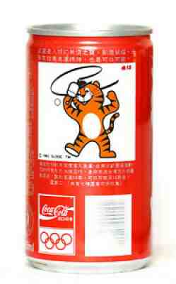 1988 Coca Cola can from Taiwan, Olympics Seoul 1988 / Table Tennis