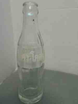 THAILAND COCA COLA Clear Glass Bottle 6.5 Oz Soda Coke 1969