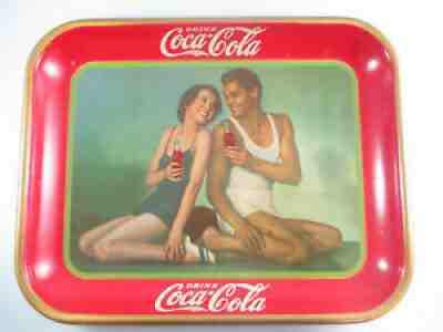 Coca-Cola Authentic 1934 Weismuller O'Sullivan Tray Original