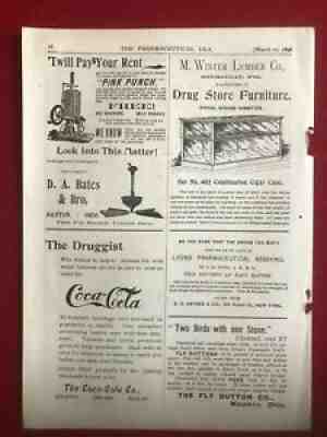 1896, Coca-Cola, "Pharmaceutical ERA" Magazine (Scarce / Vintage)
