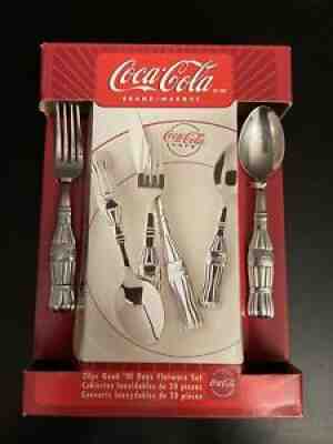 Gibson Coca Cola Silverware Set 20pc With Coaster Set