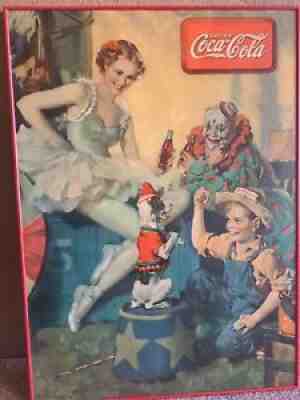 1936 Coca-Cola Cardboard Sign