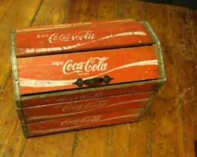 Coca Cola Wooden Crate Chest Collectibles Rare 14â? Tall Furniture Charleston SC