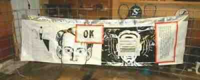 Vintage 1994 OK SODA Advertising Display Banner Coca-Cola Event Promotion Sign