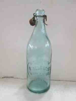 1893 INGALLâ??S BROS. PORTLAND, ME. STRAIGHT SIDED COCA COLA BOTTLE W/STOPPER
