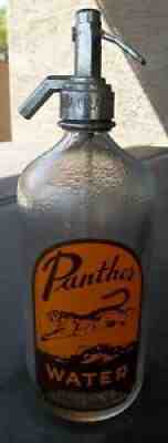 Coca Cola's Panther Water Seltzer Bottle from Thermopolis, Wyoming